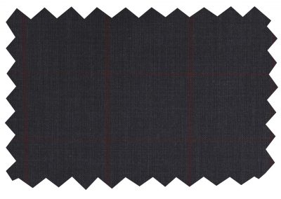 Patterned pure wool suiting fabric (704 series) swatch 704007, Lucky & Oscar Bangkok