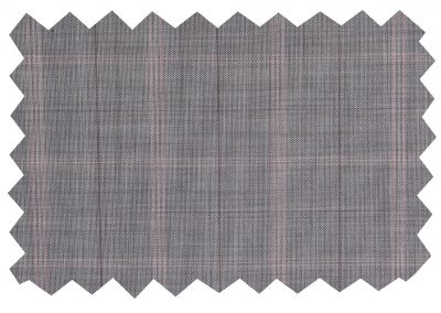 Patterned pure wool suiting fabric (704 series) swatch 704028, Lucky & Oscar Bangkok