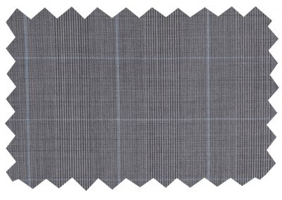 Patterned pure wool suiting fabric (704 series) swatch 704039, Lucky & Oscar Bangkok