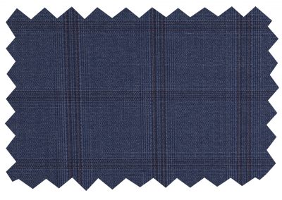 Patterned pure wool suiting fabric (704 series) swatch 704045, Lucky & Oscar Bangkok