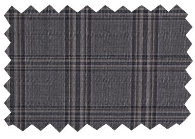 Patterned pure wool suiting fabric (704 series) swatch 704051, Lucky & Oscar Bangkok