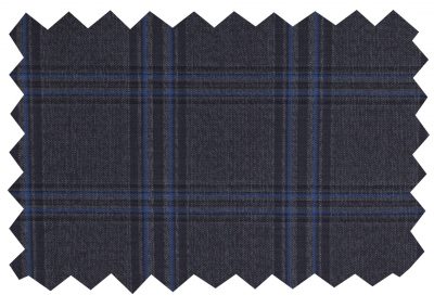 Patterned pure wool suiting fabric (704 series) swatch 704052, Lucky & Oscar Bangkok