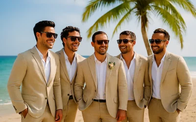 Custom Made Wedding Suits for Weddings in Thailand & Other Tropical Destinations